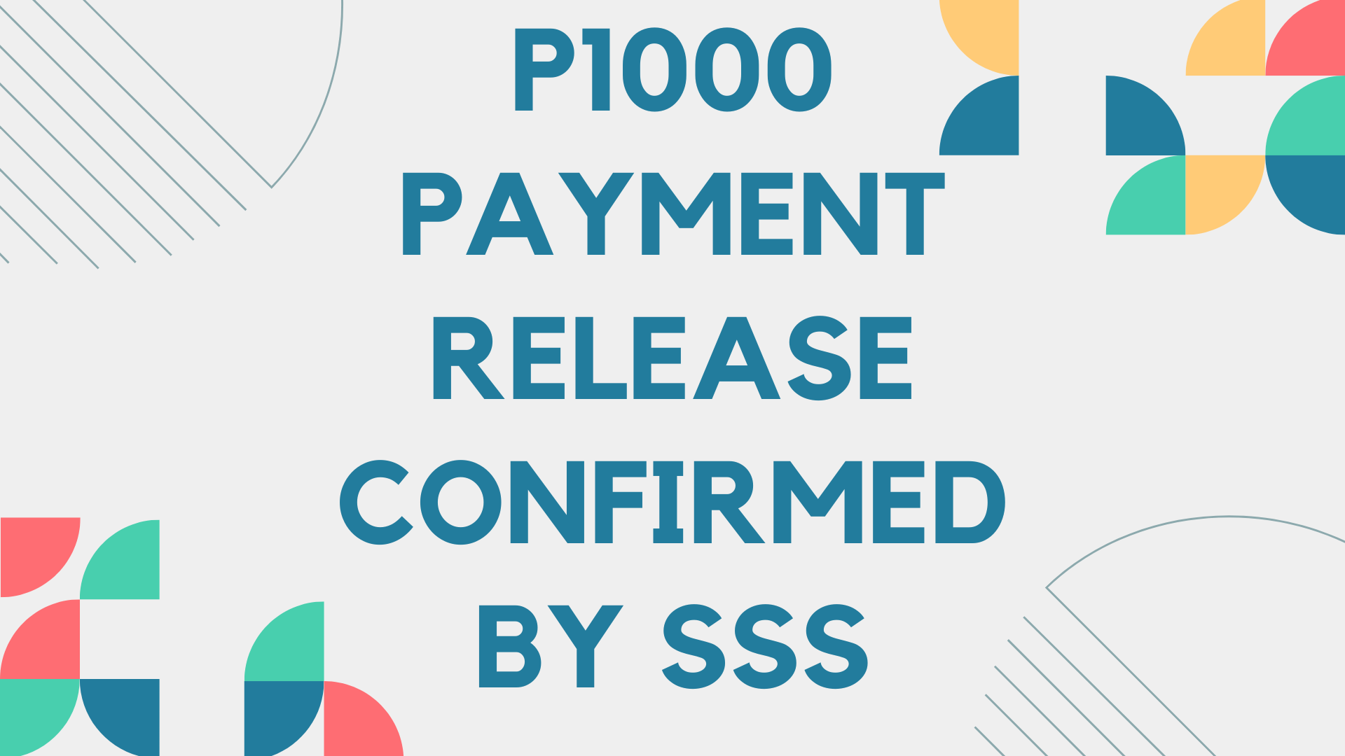 P1000 Payment Release Confirmed