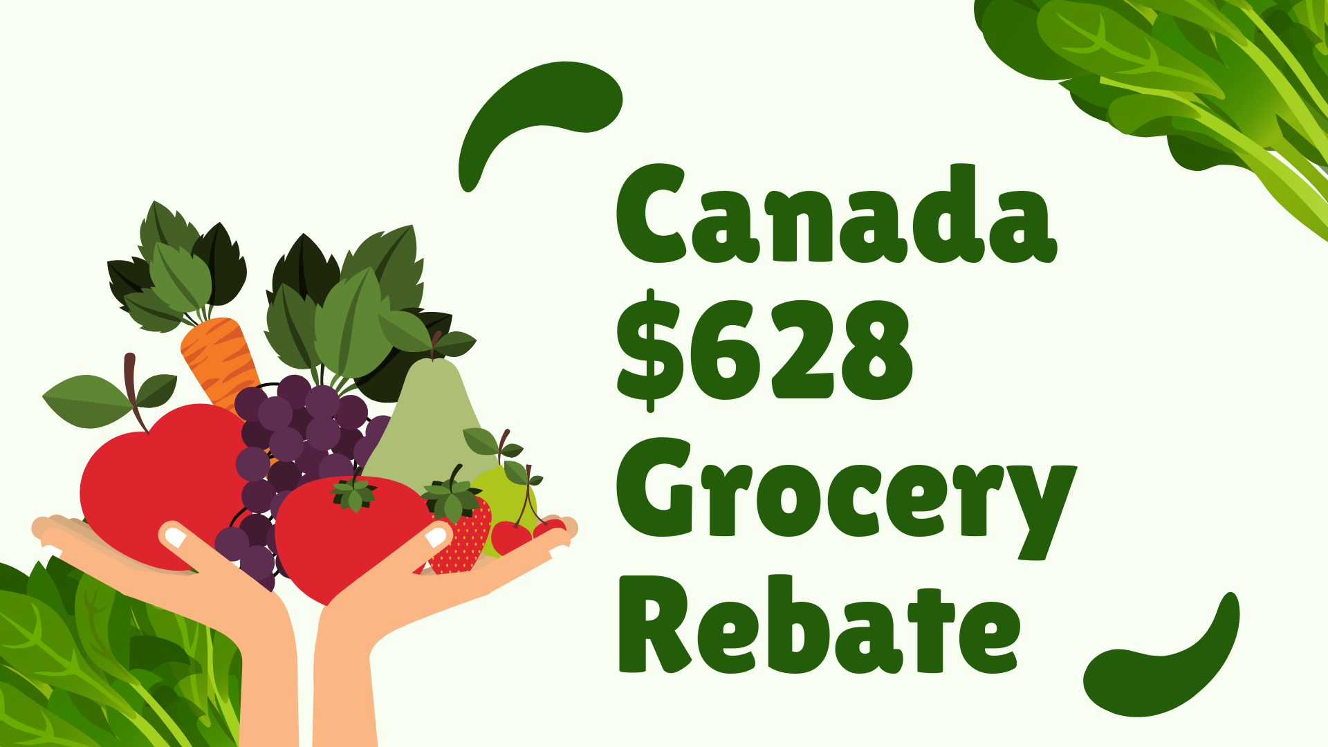 Canada $628 Grocery Rebate